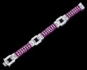 VINTAGE ART DECO RUBY BEAD & D