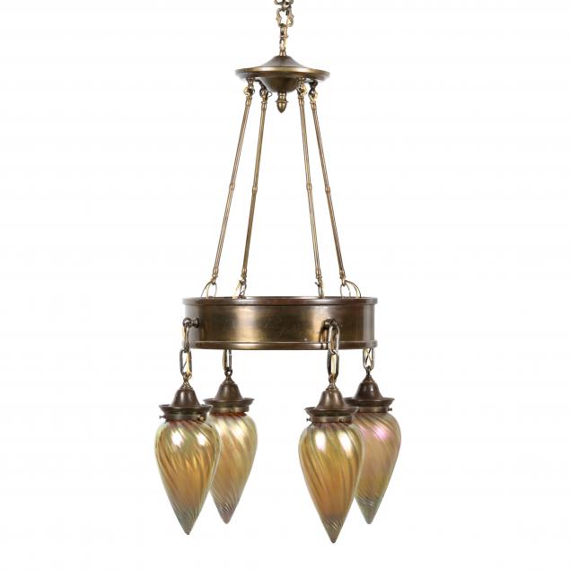 VINTAGE ART GLASS AND BRASS