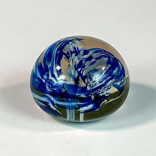 VINTAGE ART GLASS FLORAL