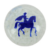 VINTAGE ART GLASS PAPERWEIGHT