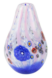 VINTAGE ART GLASS TABLE VASE W