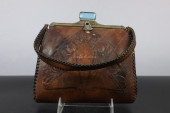 VINTAGE ART NOUVEAU TOOLED LEA