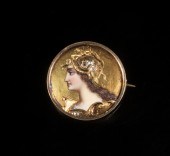 VINTAGE ART NOUVEAUX BROOCH Vi