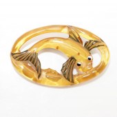 VINTAGE BAKELITE CARVED AND RE