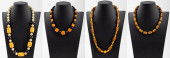 VINTAGE BAKELITE NECKLACES, 4<