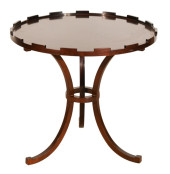 VINTAGE BAKER CARVED ROUND GUE