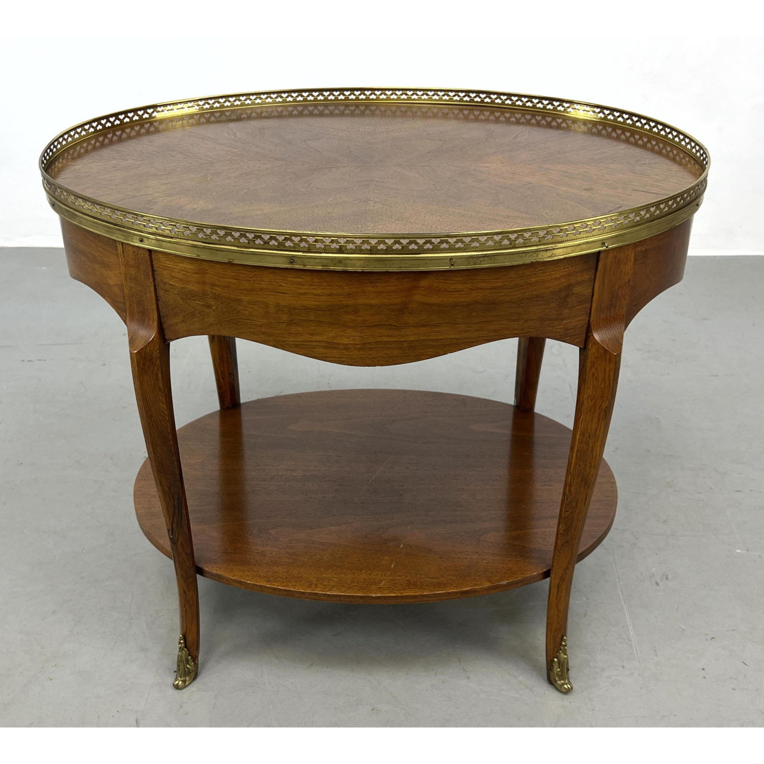 Vintage BAKER Oval Mahogany Side