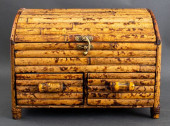 VINTAGE BAMBOO DESK ORGANIZER<