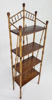 VINTAGE BAMBOO FOUR-TIER ETAGE