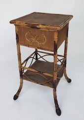 VINTAGE BAMBOO LIFT TOP SEWING