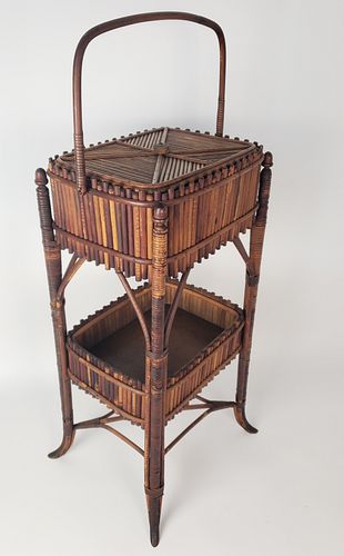 VINTAGE BAMBOO TWO-TIER SEWING