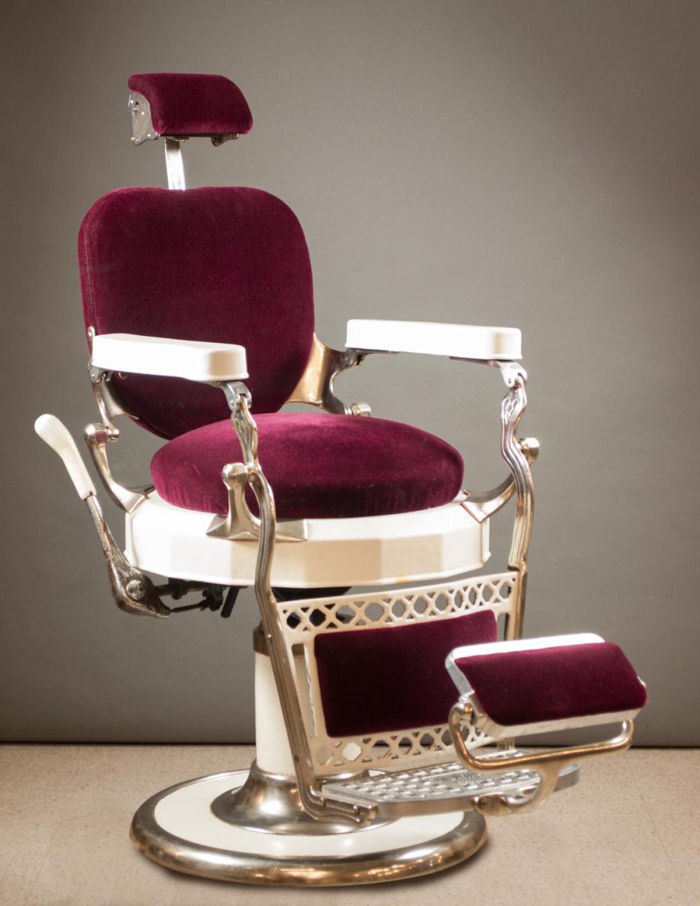 VINTAGE BARBER CHAIR, EMIL J.