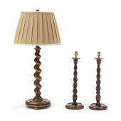 VINTAGE BARLEY TWIST TABLE LAM
