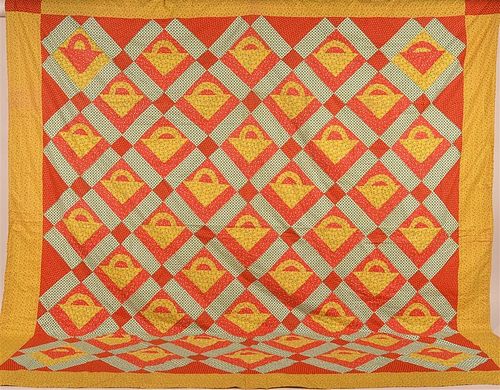 VINTAGE BASKET PATTERN PATCHWORK