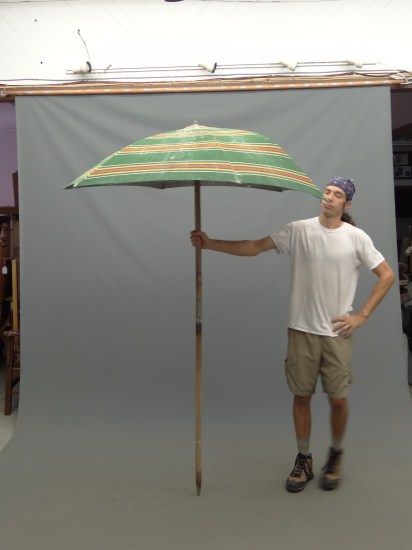 Vintage beach umbrella (Macon Co.