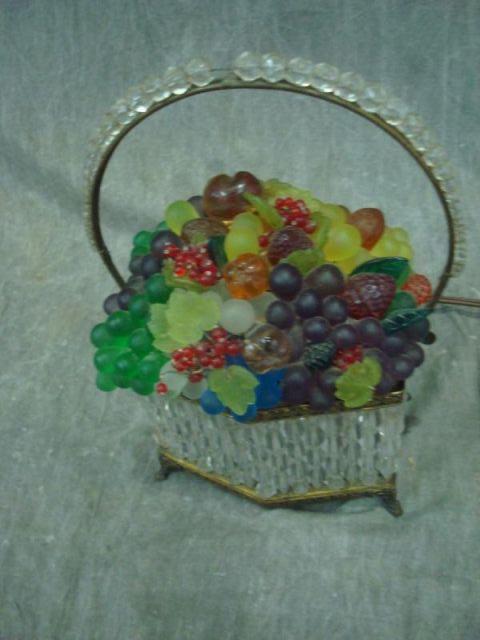 Vintage Beaded and Crystal Lamp.