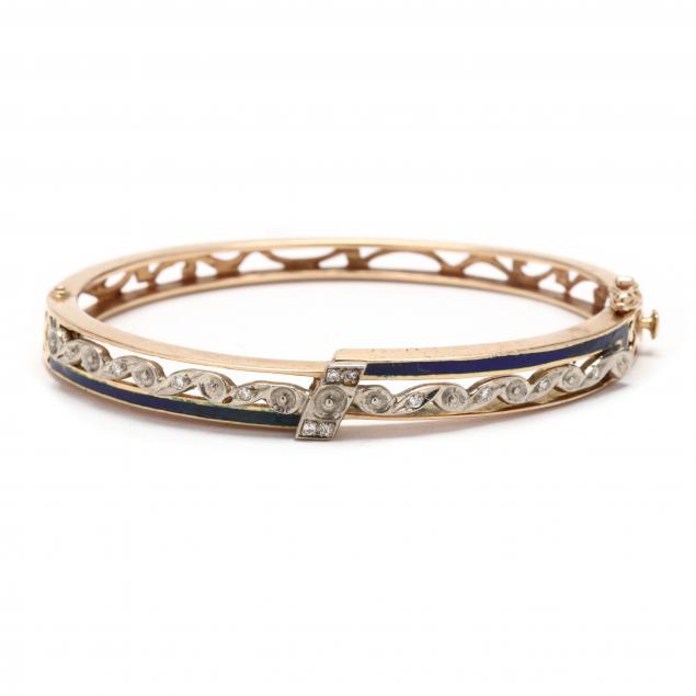 VINTAGE BI-COLOR GOLD, DIAMOND, AND