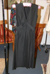 VINTAGE BLACK FAILLE DRESS 196