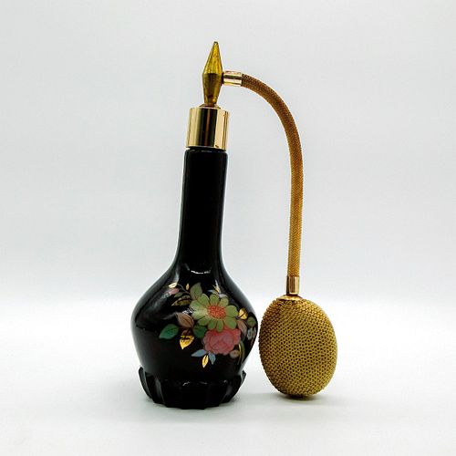 VINTAGE BLACK GLASS PERFUME