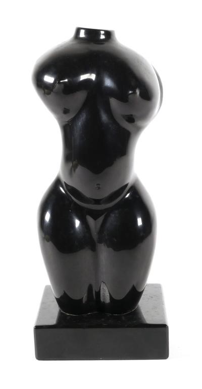 VINTAGE BLACK HARDSTONE TORSO