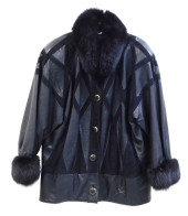 VINTAGE BLACK LEATHER AND SUED