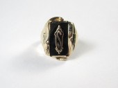 VINTAGE BLACK ONYX AND TEN KAR
