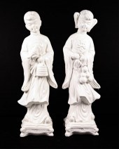 VINTAGE BLANC DE CHINE STATUES