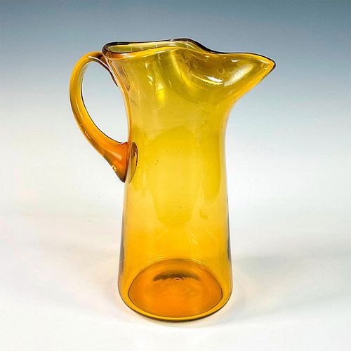 VINTAGE BLENKO STYLE YELLOW ART