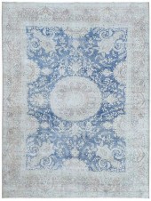 VINTAGE BLUE AND CREME PERSIAN