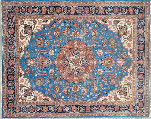 VINTAGE BLUE AND RUST HUE HAND