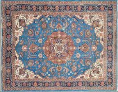 VINTAGE BLUE AND RUST HUE HAND