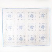 VINTAGE BLUE AND WHITE STAR DE