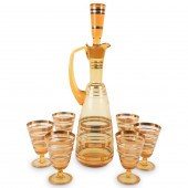 VINTAGE BOHEMIAN GLASS DECANTE