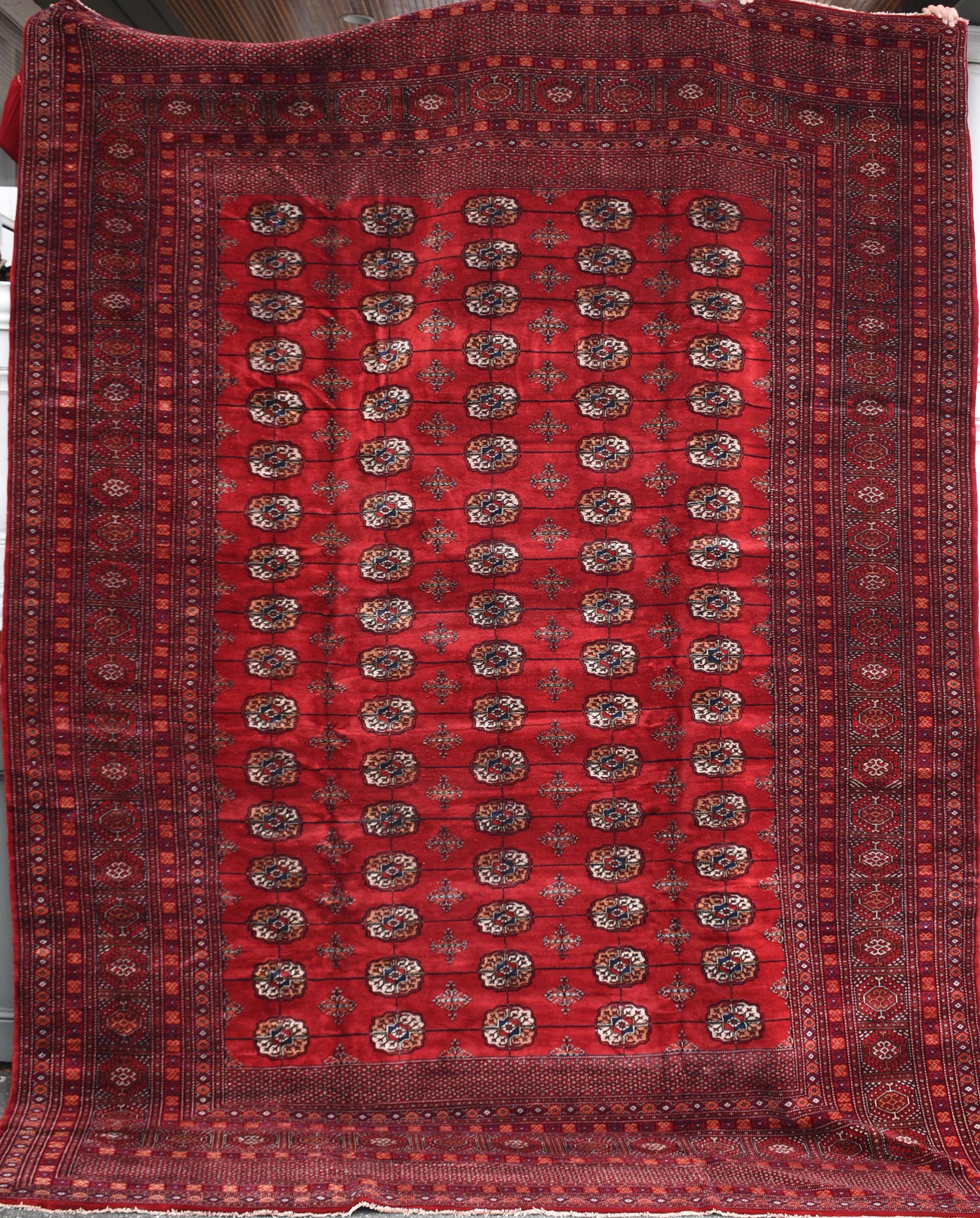 VINTAGE BOKARA ROOM SIZE ORIENTAL