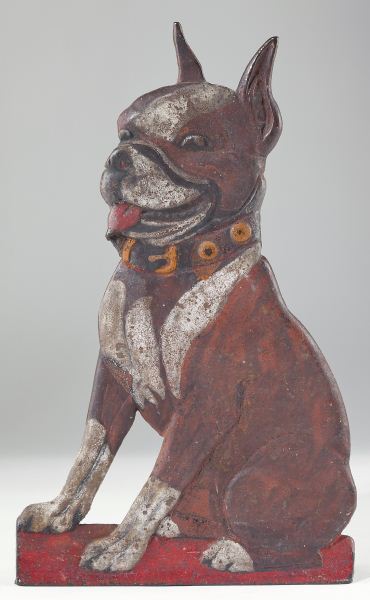 Vintage Boston Terrier Door