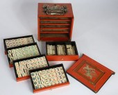VINTAGE BOXED MAH JONG SETVint