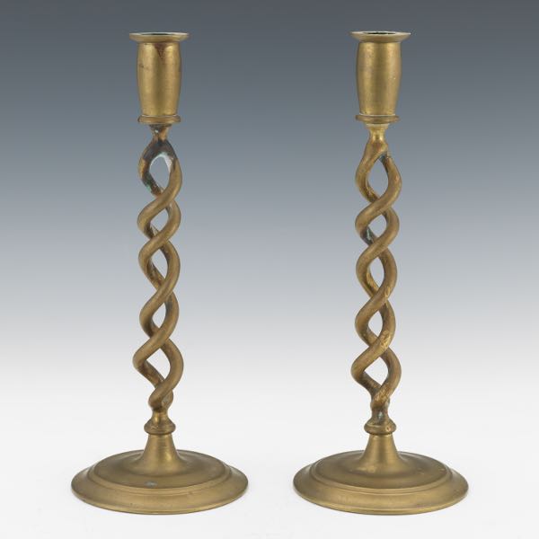 VINTAGE BRASS BARLEY TWIST