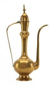 VINTAGE BRASS DALLAH, ARABIC I