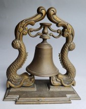VINTAGE BRASS FIGURAL DOLPHIN