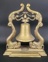 VINTAGE BRASS FIGURAL DOLPHIN