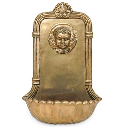 VINTAGE BRASS FIGURAL WALL