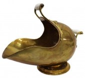 VINTAGE BRASS FIREPLACE COAL S