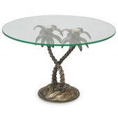 VINTAGE BRASS PALM TREE CAKE P