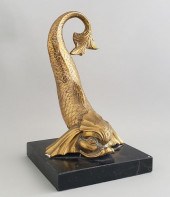 VINTAGE BRASS SEA SERPENT DOOR