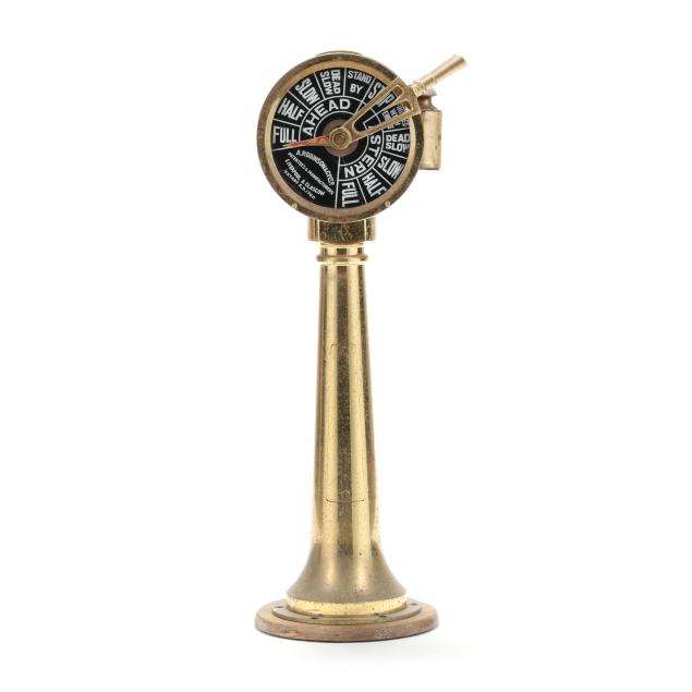 VINTAGE BRASS SHIP'S TELEGRAPH