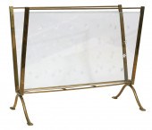 VINTAGE BRASS & STARRED GLASS