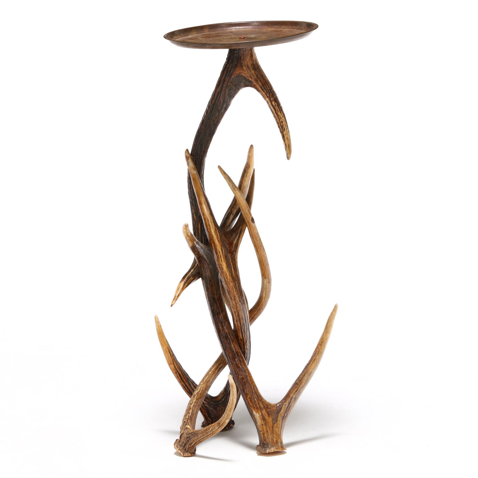 VINTAGE BRASS TOP ANTLER