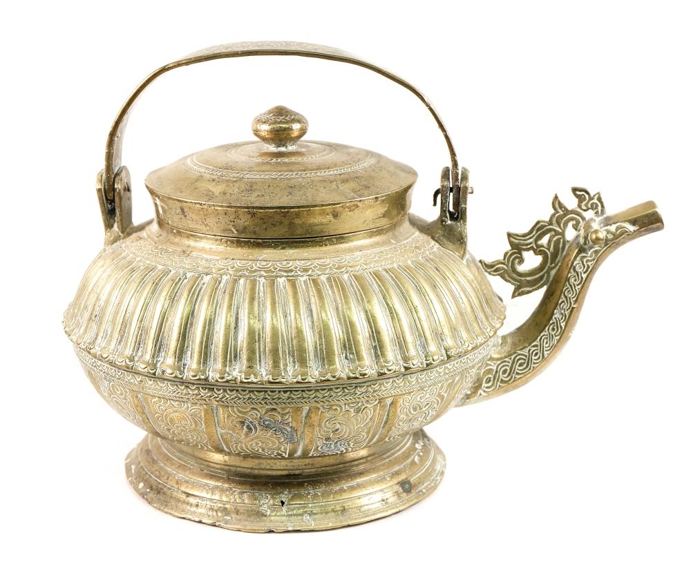 VINTAGE BRASS WATER KETTLE KENDI,