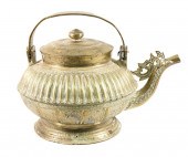 VINTAGE BRASS WATER KETTLE KEN