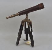 VINTAGE BRASS, WOOD & LEATHER